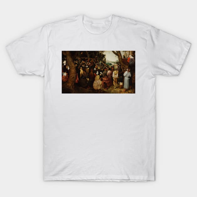 The Sermon of Saint John the Baptist by Pieter Bruegel the Elder T-Shirt by Classic Art Stall